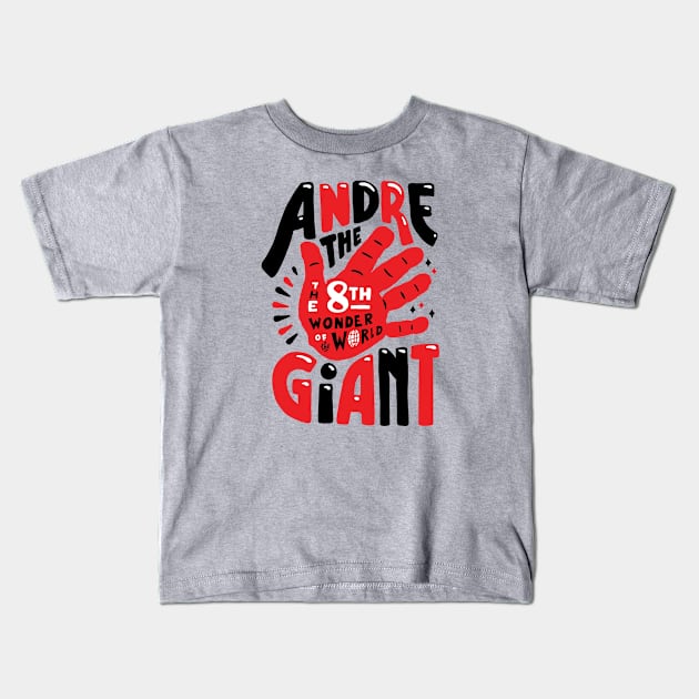 Andre the giant Kids T-Shirt by THEVARIO